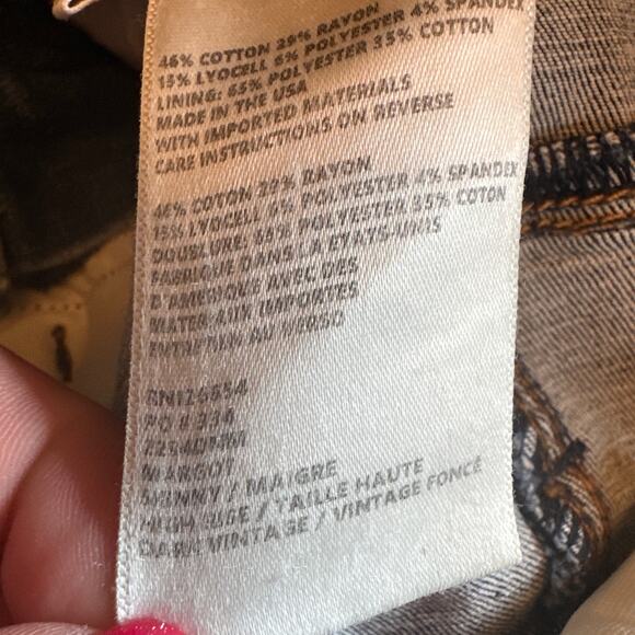 L'Agence The Margot High Rise Ankle Skinny Jeans in Dark Vintage Size 25 NWT - Picture 5 of 6